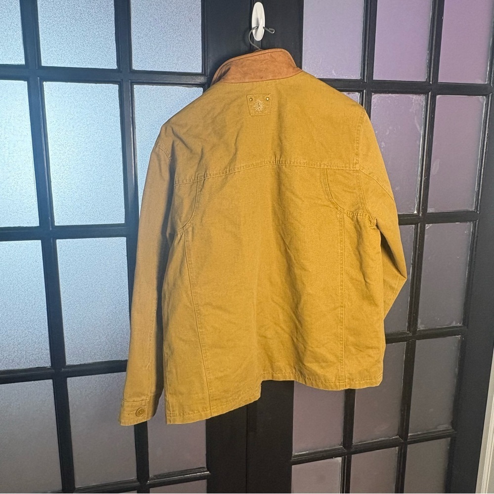 Territory Ahead Men’s Utility Field Jacket Large Mustard Leather Collar - Picture 10 of 14